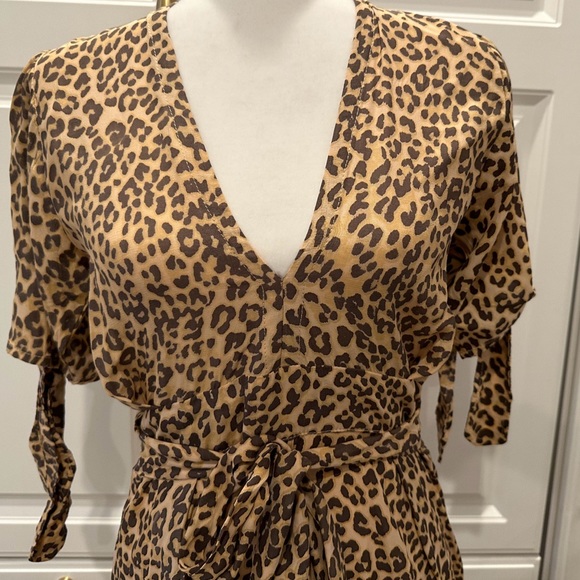 Rare Anthropologie Faithful the Brand Cheetah Billie Dress - Picture 5 of 11